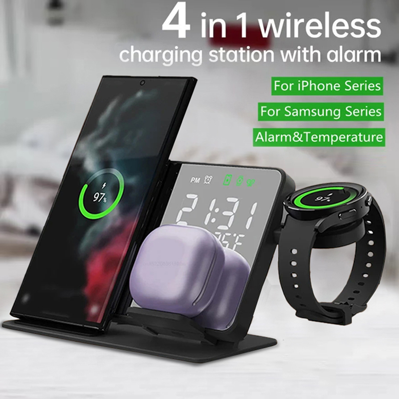 Iwatch Smartwatch - Carregador sem fio despertador suporte rápido