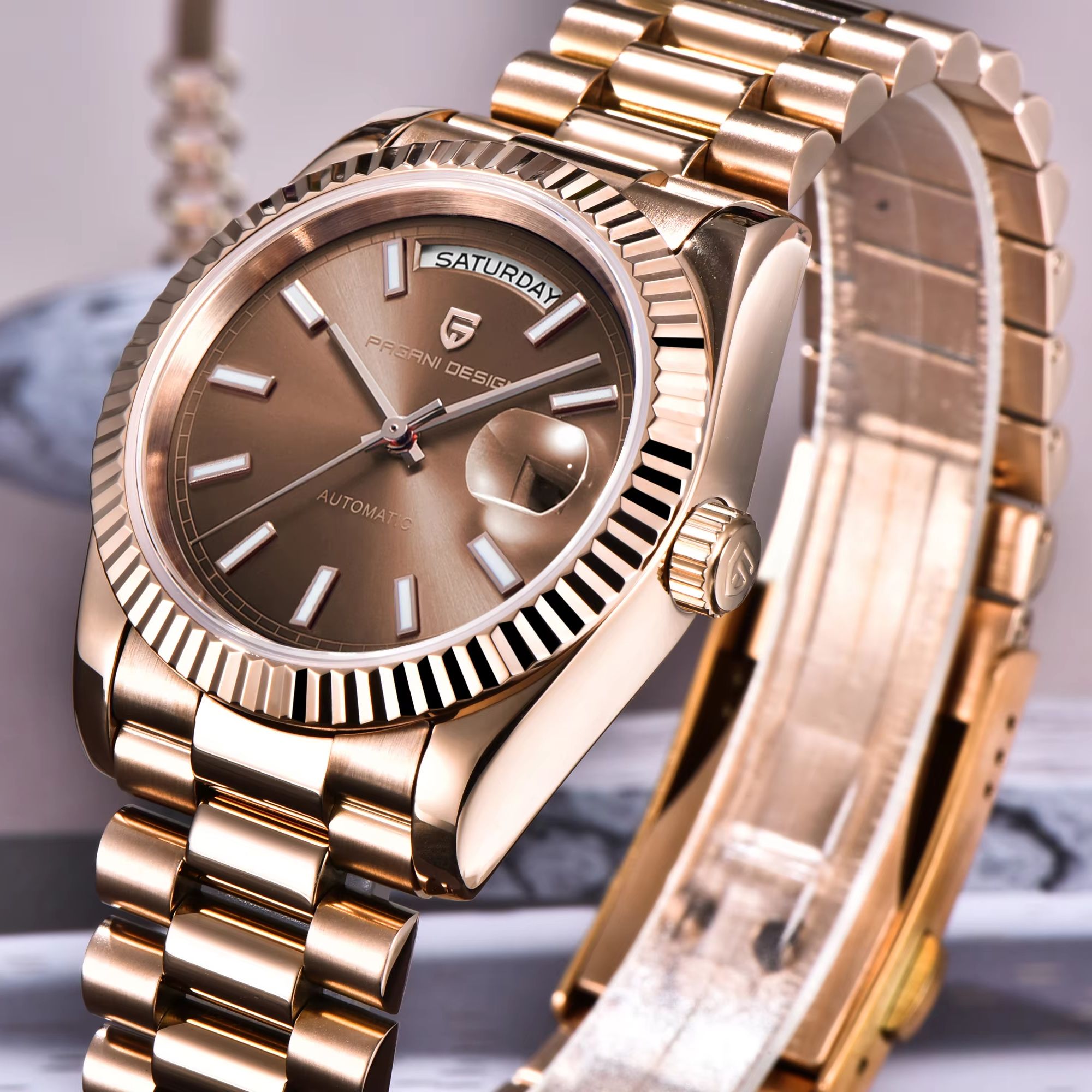Rolex Watch Datejust - Relógio Automático Masculino PAGANI DESIGN 2026