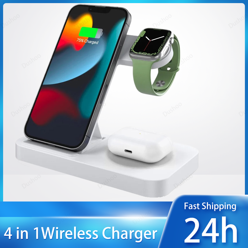 Iwatch Smartwatch - Carregador Sem Fio 4 em 1