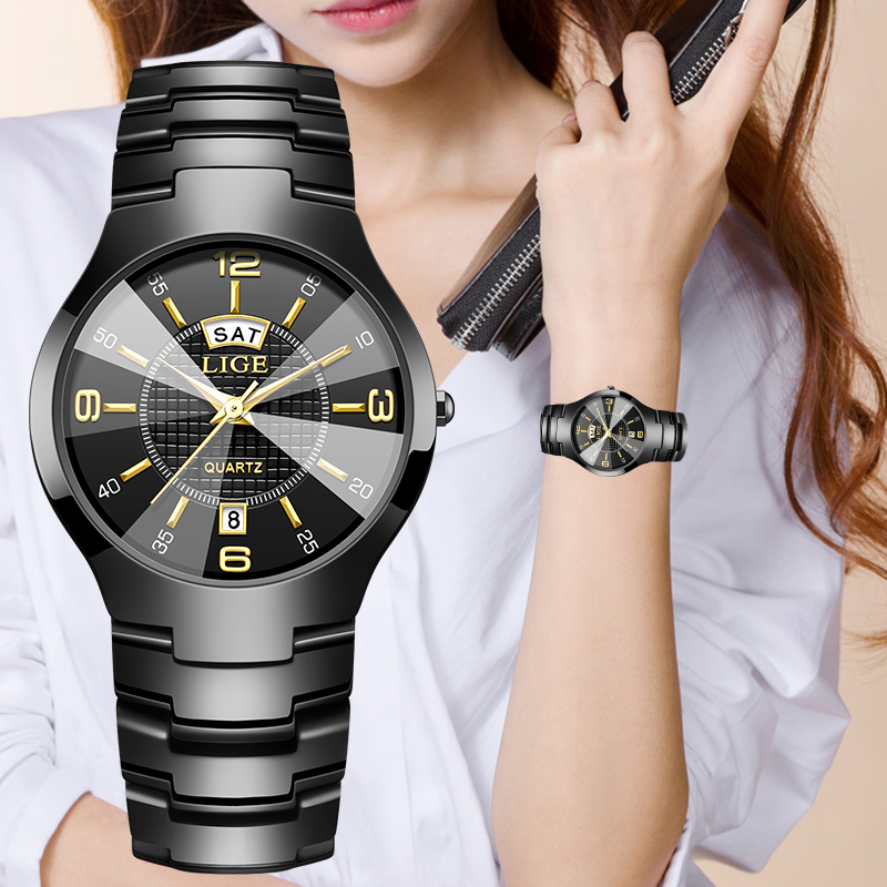 LIGE Moda Elegante Relógio de  - Luxury Ceramic Watch avaliação e preço