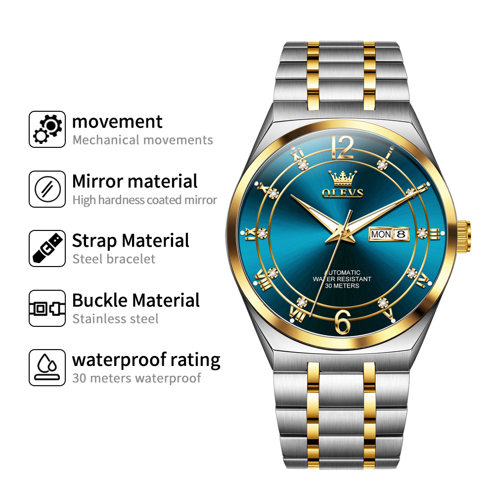 Relógio OLEVS Masculino, Relóg - Rolex Watch Datejust avaliação e preço
