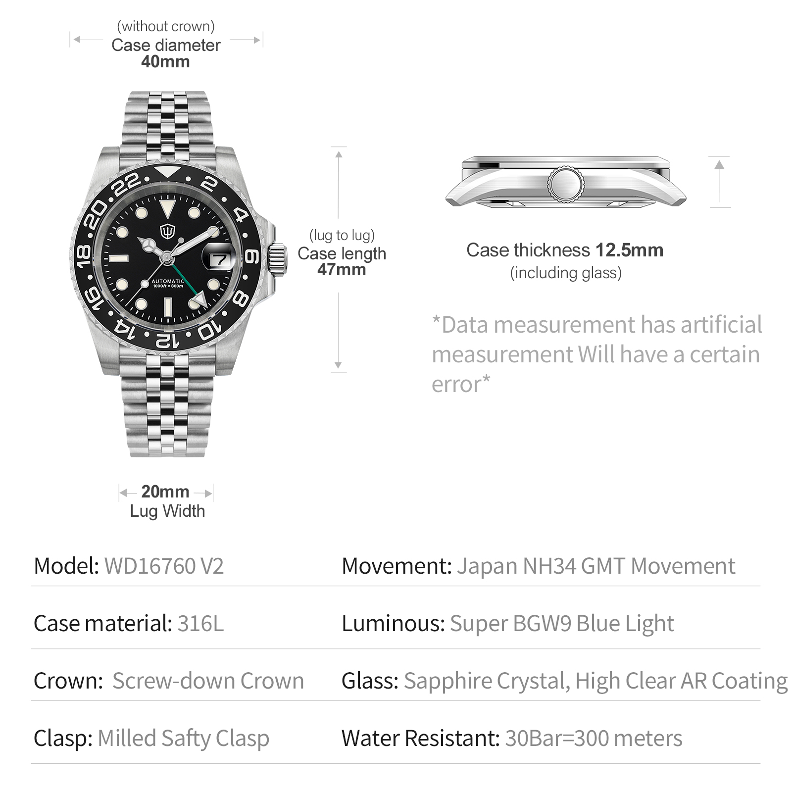 Relógio Watchdives NOVO WD1676 - Rolex Watch Datejust avaliação e preço