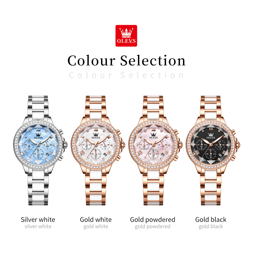 Relógio de Quartzo Feminino OL - Luxury Ceramic Watch avaliação e preço