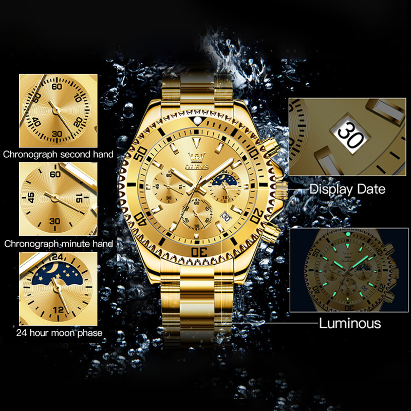 Relógio Masculino OLEVS 2870,  - Rolex Watch Datejust avaliação e preço